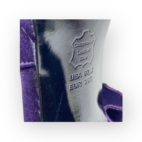 new Nina ༄ Satin Crystal D’Orsay Platform Peep Toe Stiletto Heel༄ Amethyst ༄ 6.5 - Picture 14 of 16